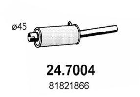 Глушитель выхлопных газов конечный 247004 ASSO