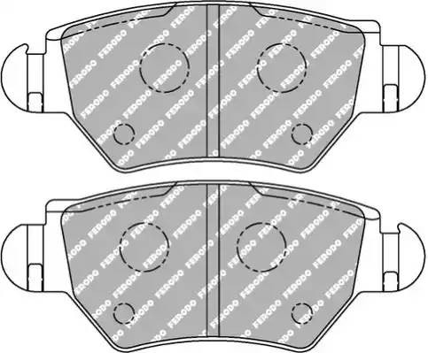 Комплект тормозных колодок, диско FDS1294 FERODO