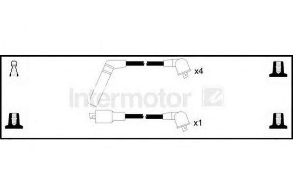 Ккомплект проводов зажигания 76035 STANDARD