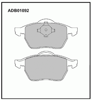 Колодки тормозные дисковые ADB01092 ALLIED NIPPON