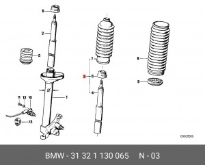 Амортизатор подвески 31 32 1 130 065 BMW