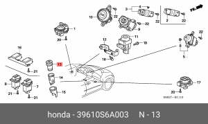 Деталь 39610S6A003 HONDA