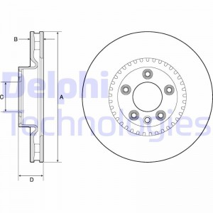 Комплект подшипника ступицы колеса BK1091 DELPHI