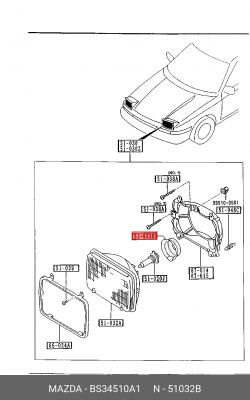 Пыльник вилки сцепления BS34510A1 MAZDA