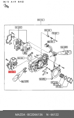 Деталь BC2D66136 MAZDA