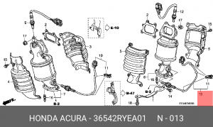 Датчик кислородный (лямбда-зонд) 36542RYEA01 HONDA