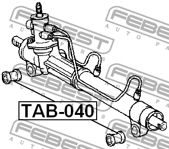 Рейка рулевая TAB-040 FEBEST