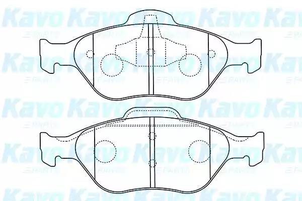 Комплект тормозных колодок, диско BP-4567 KAVO PARTS