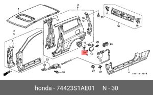 Деталь 74423S1AE01 HONDA