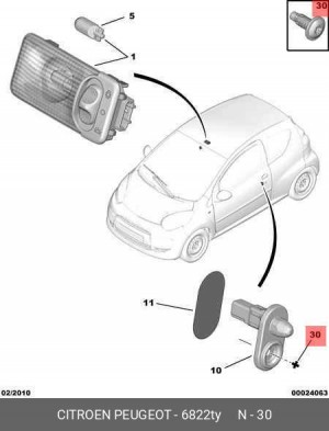 Деталь 6822.TY CITROEN PEUGEOT
