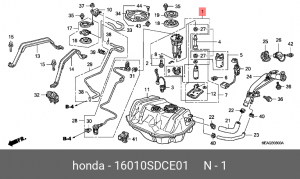 Топливный фильтр 16010-SDC-E01 HONDA