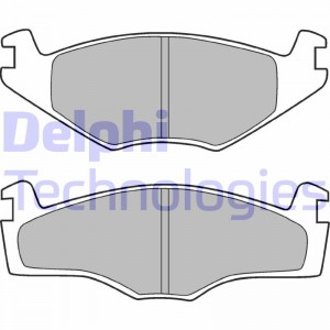 Комплект тормозных колодок, диско LP755 DELPHI