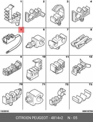 Хомут пластиковый 4814.V2 CITROEN PEUGEOT