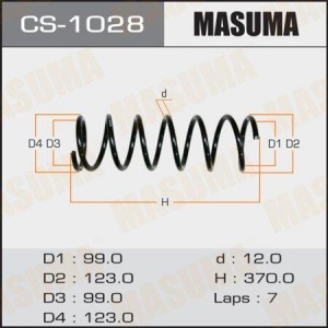 Пружина подвески CS-1028 MASUMA