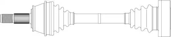Приводной вал FI3096 GENERAL RICAMBI