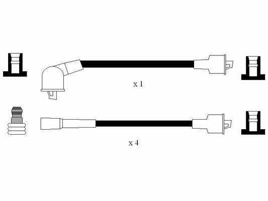 Ккомплект проводов зажигания 0586 NGK NTK