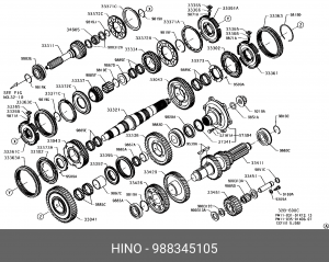 Деталь 988345105 HINO