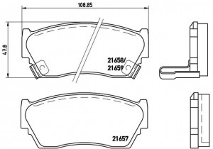 Комплект тормозных колодок, диско P56027 BREMBO