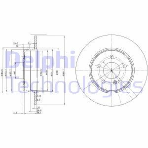 Тормозной диск BG3239 DELPHI