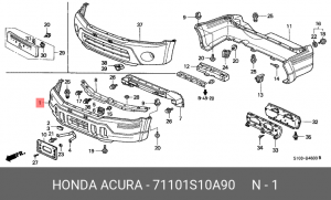 Буфер 71101S10A90 HONDA