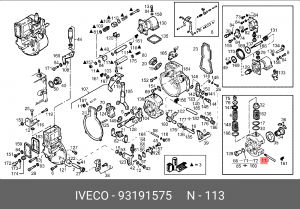 Ремкомплект, распределитель зажигания 93191575 IVECO