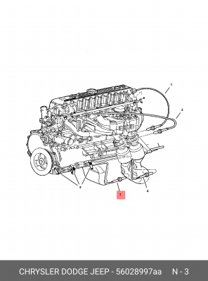 Лямбда-зонд 56028 997AA CHRYSLER