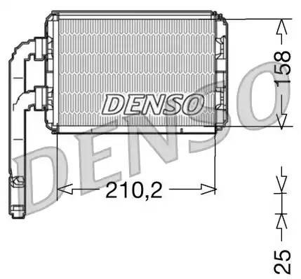 Теплообменник, отопление салона DRR23016 DENSO