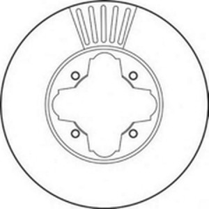 Тормозной диск 561827B BENDIX JURID