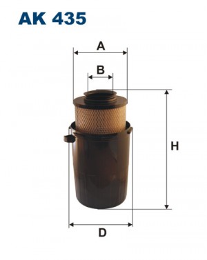 Фильтр воздушный AK 435 FILTRON
