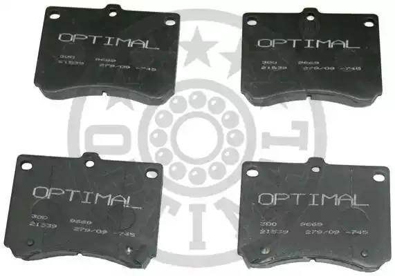 Комплект тормозных колодок, диско 9669 OPTIMAL