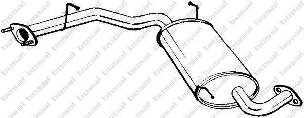 Средний глушитель выхлопных газов 169213 BOSAL