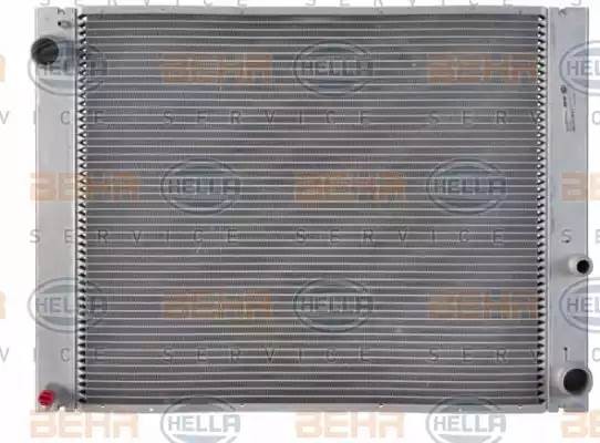 Радиатор, охлаждение двигател 8MK376729511 HELLA