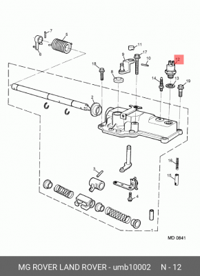 Выключатель, фара заднего хода UMB10002 MG ROVER LAND ROVER