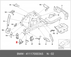 Деталь 41 11 7 000 365 BMW