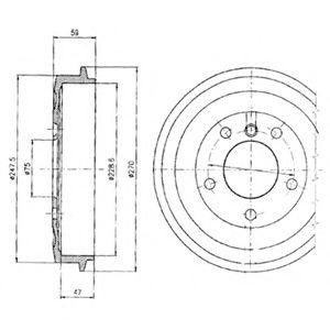 Тормозной барабан BF275 DELPHI