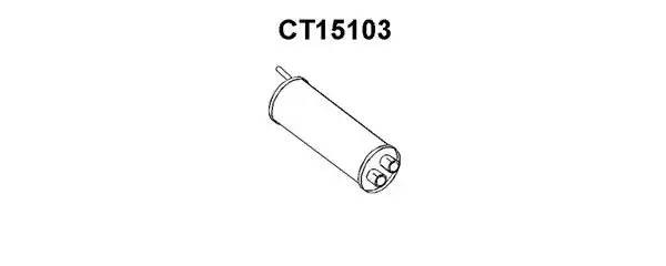 Предглушитель выхлопных газов CT15103 VENEPORTE