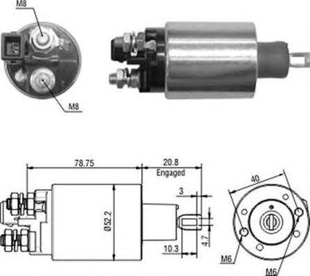 Тяговое реле, стартер 940113050430 MAGNETI MARELLI