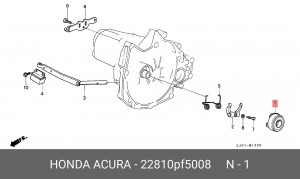 Выжимной подшипник 22810PF5008 HONDA