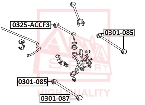 Рычаг подвески 0325-ACCF3 ASVA