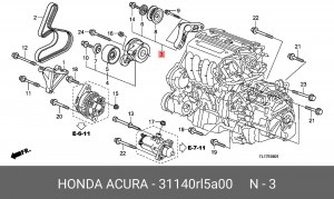Деталь 31140RL5A00 HONDA