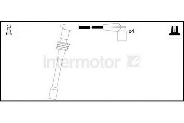 Ккомплект проводов зажигания 73974 STANDARD