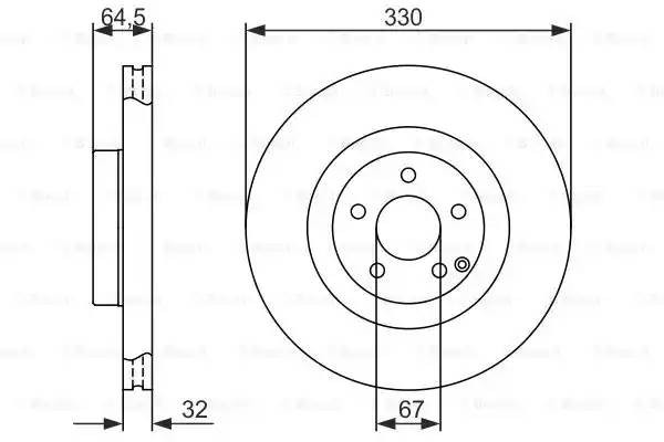 Диск тормозной 0 986 479 415 BOSCH