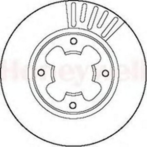 Тормозной диск 561423B BENDIX JURID