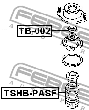 Пыльник амортизатора подвески TSHB-PASF FEBEST