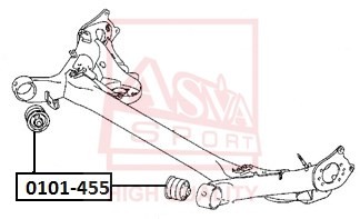 Сайлентблок 0101-455 ASVA