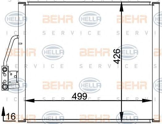 Конденсатор, кондиционер 8FC 351 037-051 HELLA