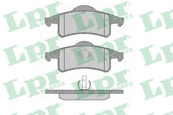 Колодки тормозные дисковые 05P1354 LPR