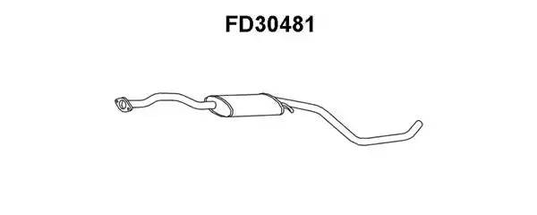 Предглушитель выхлопных газов FD30481 VENEPORTE