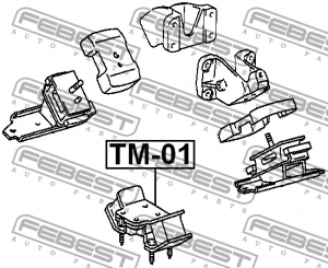 Подушка двигателя TM-01 FEBEST
