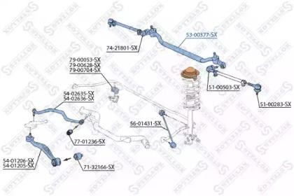 Тяга рулевая 53-00377-SX STELLOX